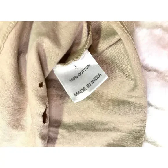 Women Small Wild West Distressed Crop Top | Love Peace & Lazy Days | Western - Picture 6 of 6